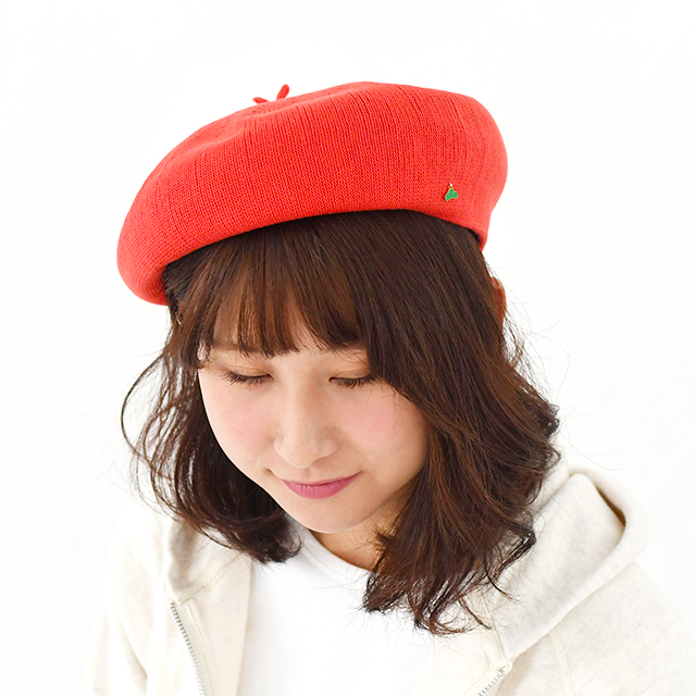 おそ松さん｜松ニットベレー帽（おそ松カラー）：着用イメージ