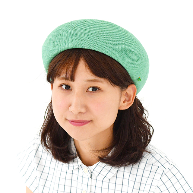 おそ松さん｜松ニットベレー帽（チョロ松カラー）：着用イメージ