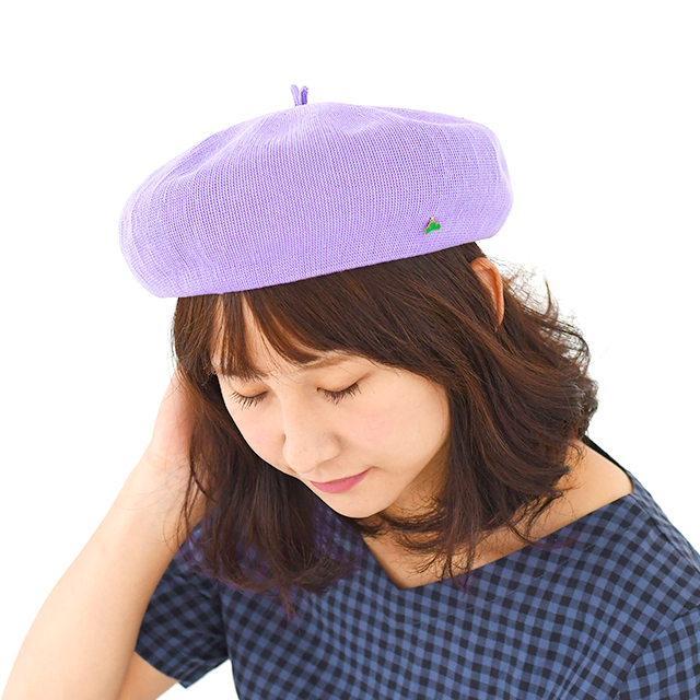 おそ松さん｜松ニットベレー帽（一松カラー）：着用イメージ