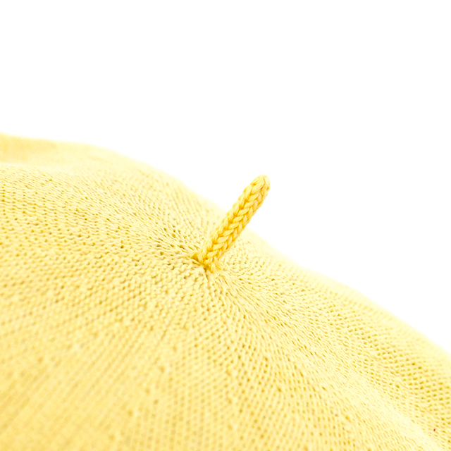 おそ松さん｜松ニットベレー帽（十四松カラー）：アホ毛