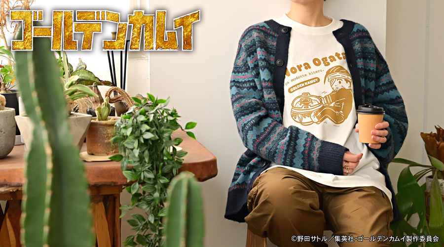 ゴールデンカムイ｜クルーネックTシャツE（尾形百之助）｜アニ中ストア