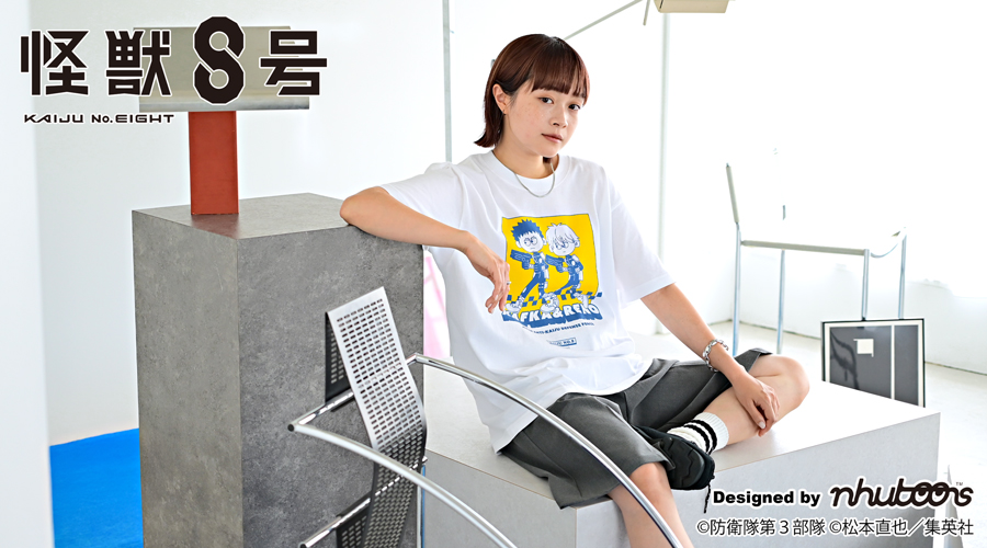 怪獣８号｜クルーネックTシャツ（日比野 カフカ・市川 レノ）｜アニ中ストア